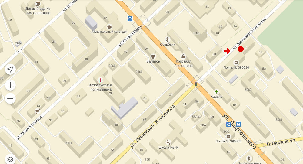 г. Рязань, ул. Ленинского Комсомола, д.5, оф.21 Контакты